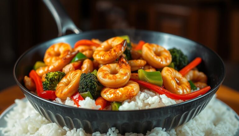 chicken and shrimp stir fry