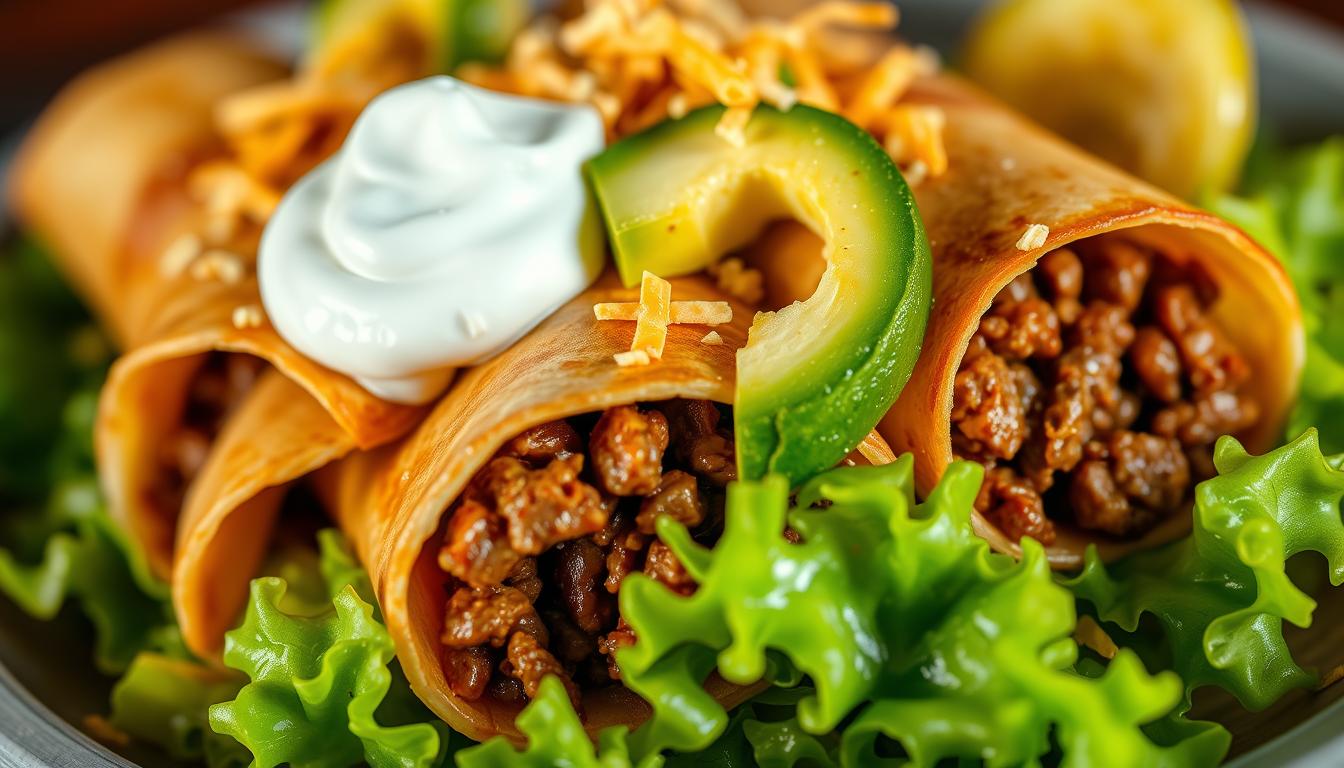 beef flautas supreme