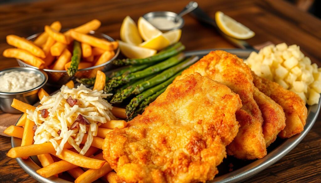 delicious fried cod dishes with sides