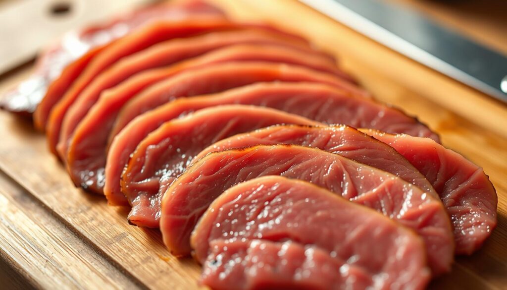 thin sliced beef